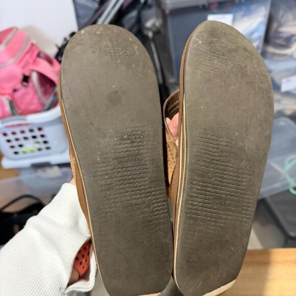 Rainbow Double Layer Arch flip flops brown Large (8.5) Flip Flops - Picture 2 of 2